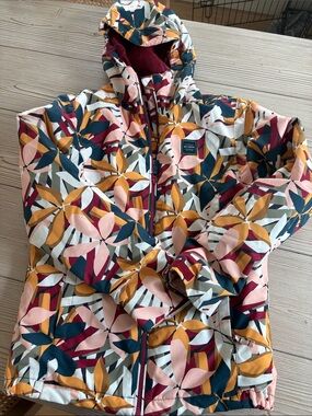 Billabong Girls' Multi Floral Hooded ski snowboard Jacket
